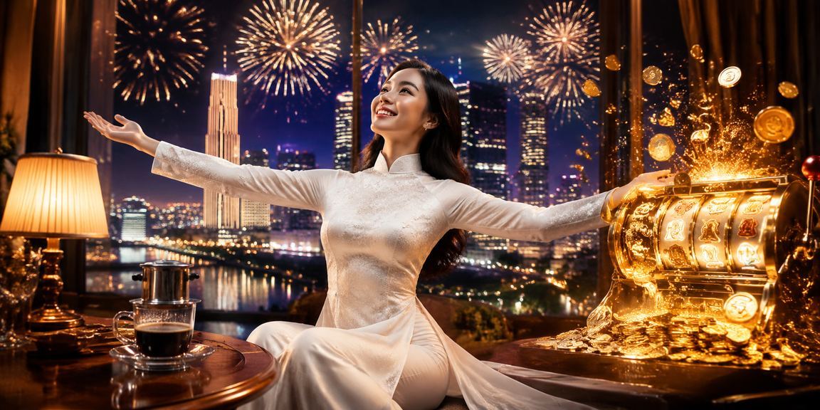 Phụ nữ mặc áo dài tại TP.HCM thưởng thức slot game trực tuyến trên điện thoại
