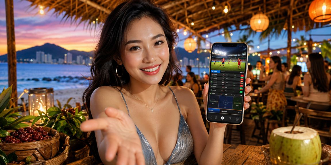 Người dùng đặt cược thể thao tại Nha Trang bên ly cà phê thư giãn